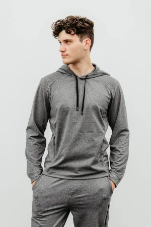1897 Active Every Day Performance Hoodie for Men in Charcoal | MJ850-CHARCOALHEATHER