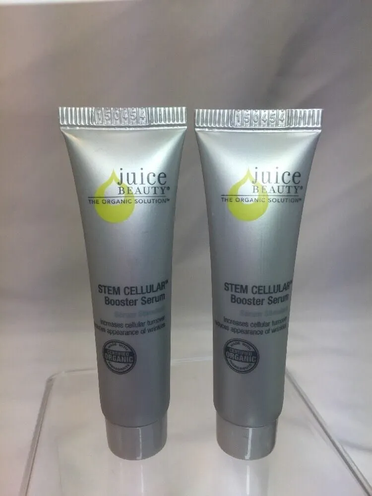 (2) Juice Beauty Stem Cellular Anti-Wrinkle Booster Serum Travel Deluxe
