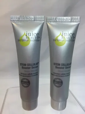 (2) Juice Beauty Stem Cellular Anti-Wrinkle Booster Serum Travel Deluxe