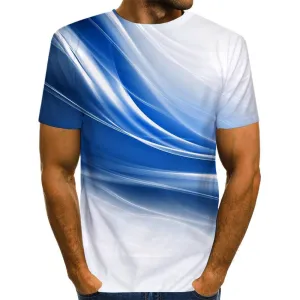 3D Graphic Printed Short Sleeve Shirts Wind