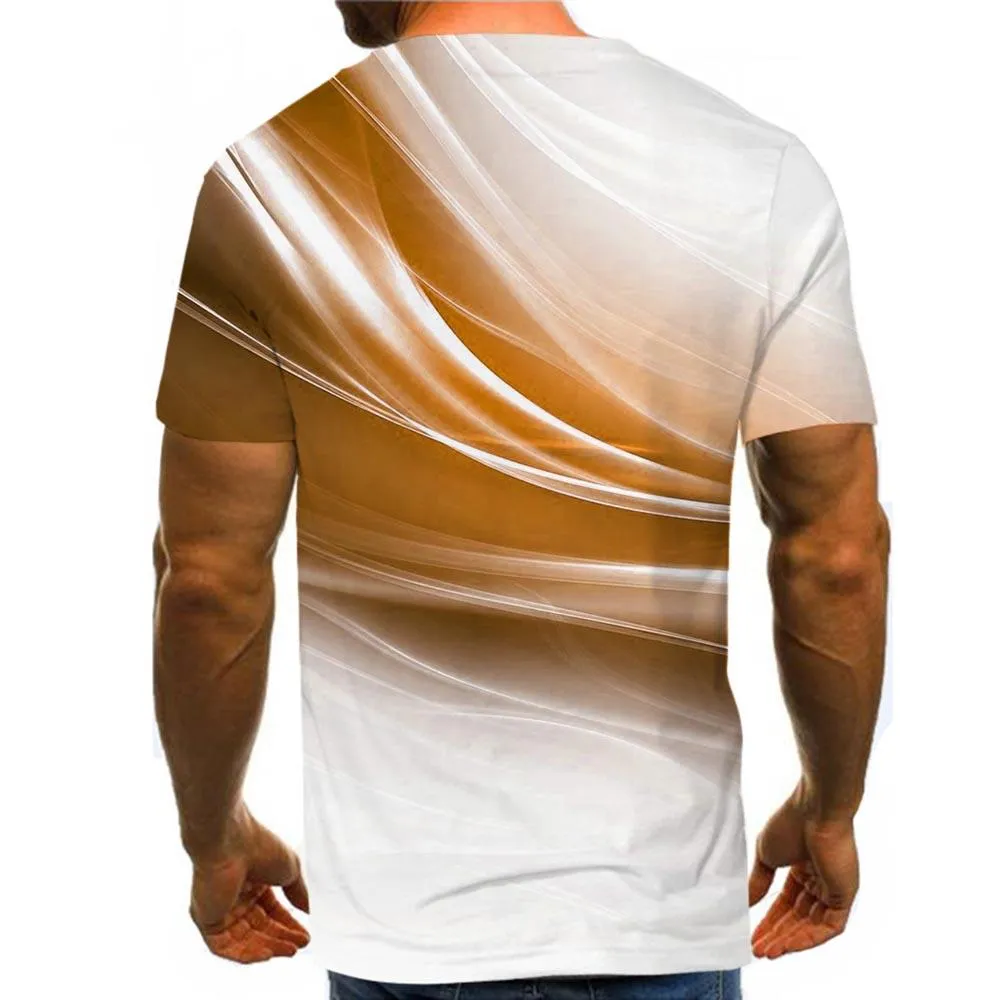 3D Graphic Printed Short Sleeve Shirts Wind
