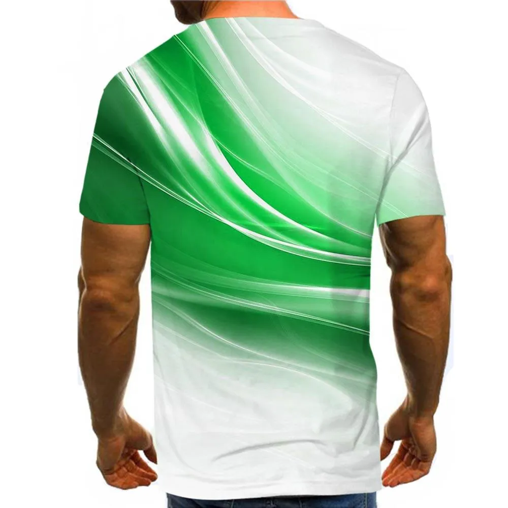 3D Graphic Printed Short Sleeve Shirts Wind