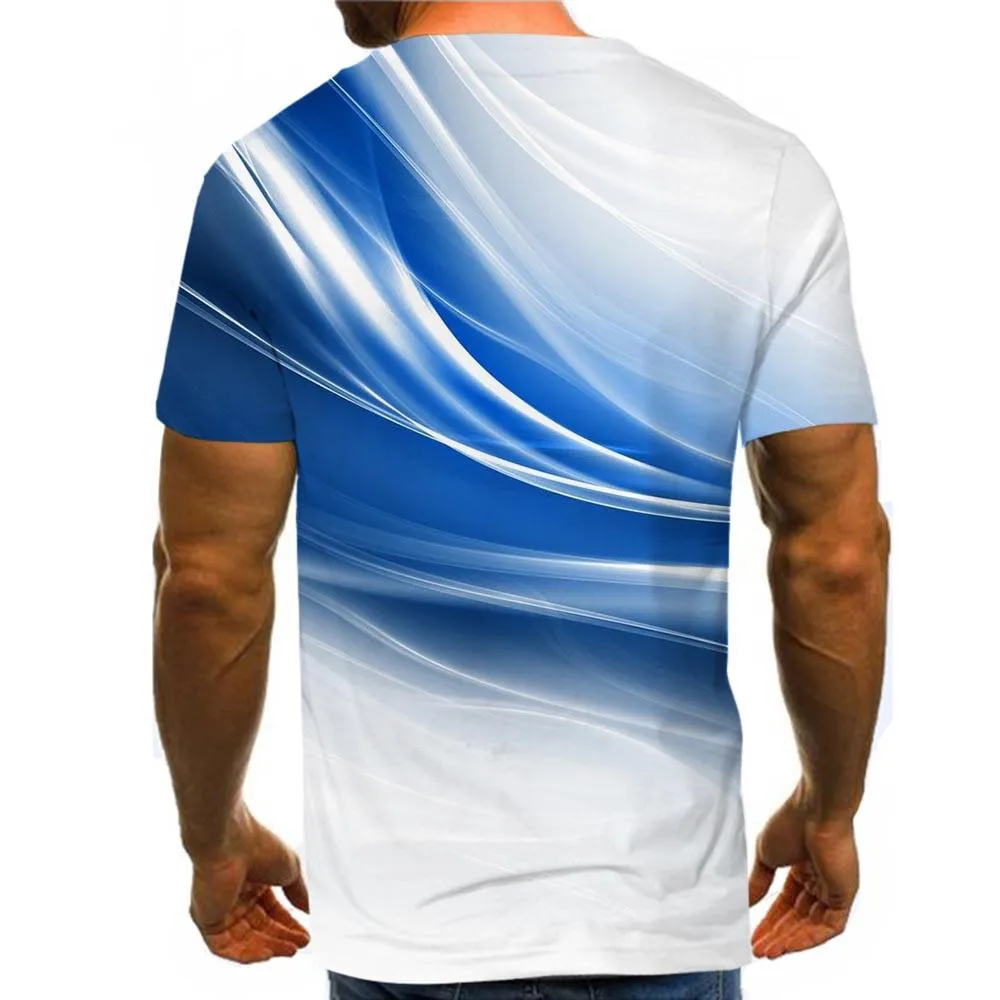 3D Graphic Printed Short Sleeve Shirts Wind