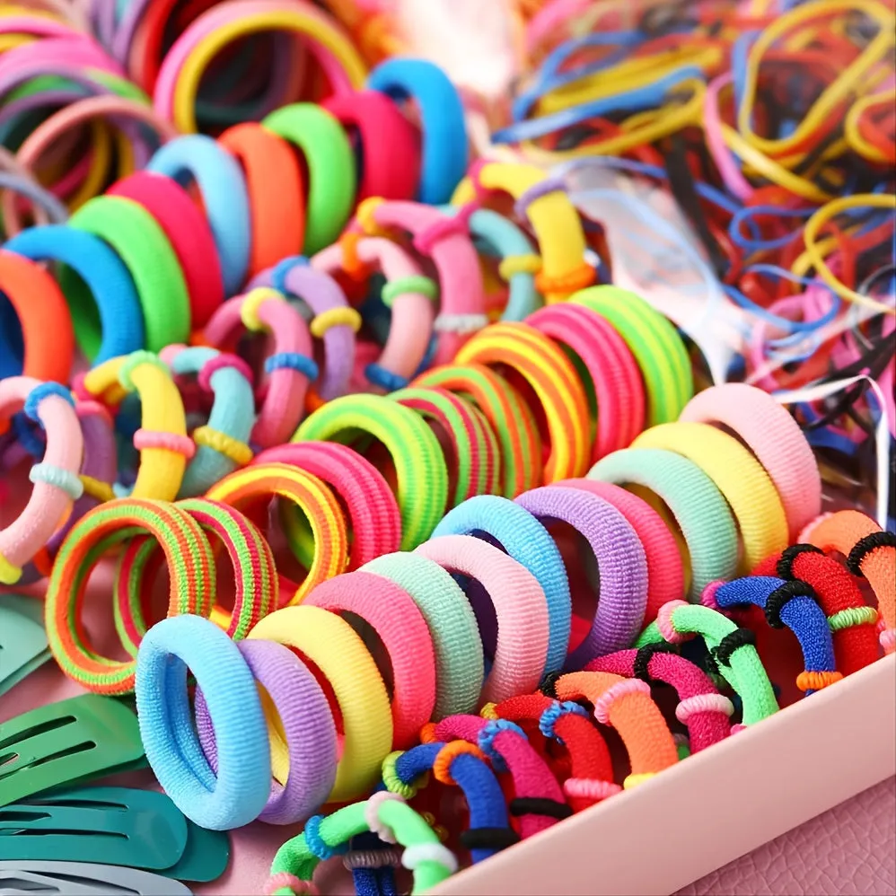 780-piece Girls Hair Accessories Elastic Hair Ties Set