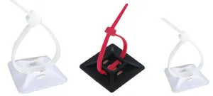 Adhesive backed tie mounts