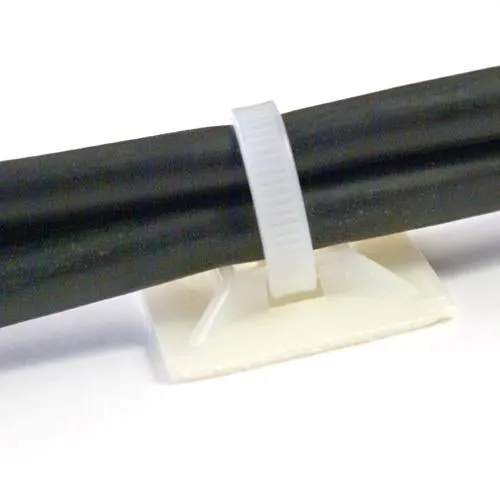 Adhesive backed tie mounts