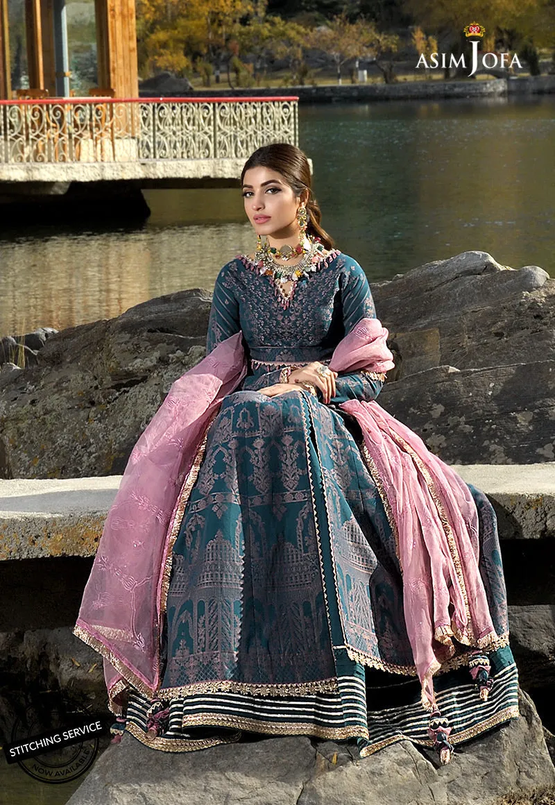 AJSL-5 | Asim Jofa Shehr-e-Yaar Luxury Lawn Collection 2022 | Unstitched Embroidered Lawn Suits