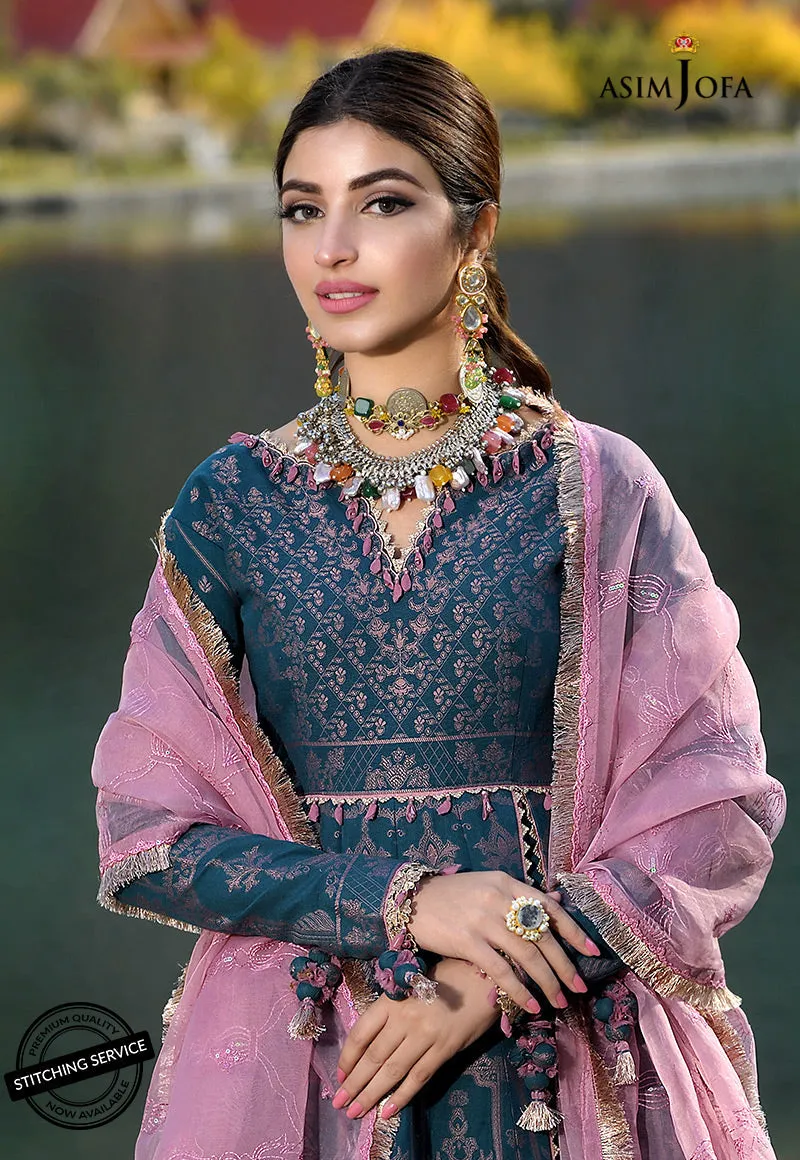 AJSL-5 | Asim Jofa Shehr-e-Yaar Luxury Lawn Collection 2022 | Unstitched Embroidered Lawn Suits