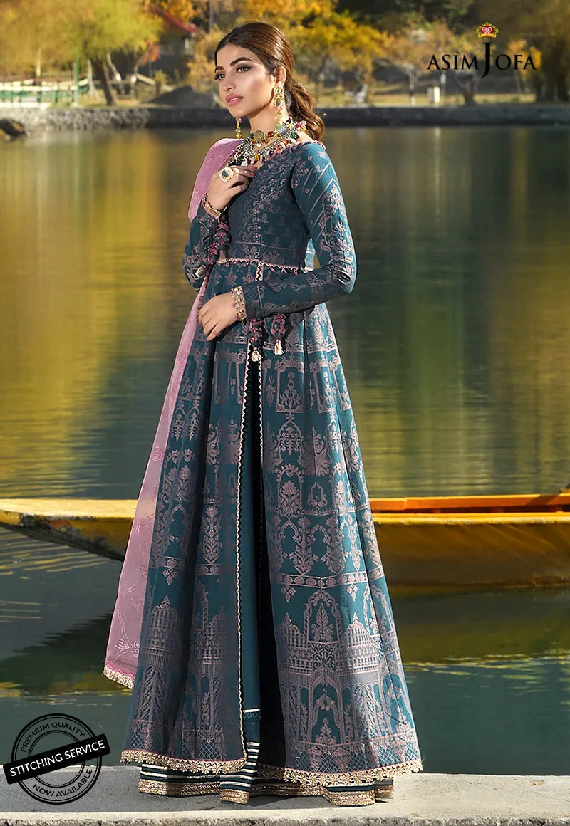 AJSL-5 | Asim Jofa Shehr-e-Yaar Luxury Lawn Collection 2022 | Unstitched Embroidered Lawn Suits