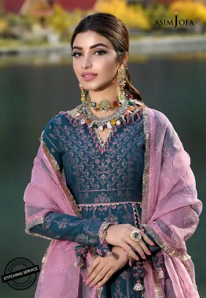 AJSL-5 | Asim Jofa Shehr-e-Yaar Luxury Lawn Collection 2022 | Unstitched Embroidered Lawn Suits