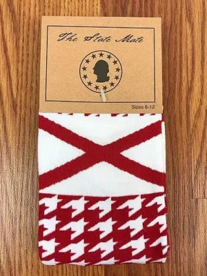 Alabama State Flag Socks