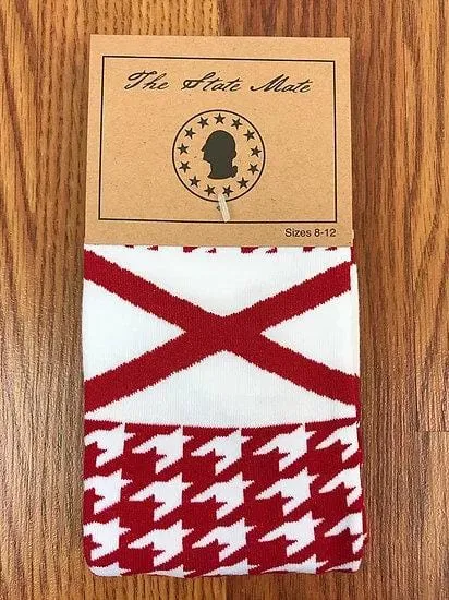 Alabama State Flag Socks