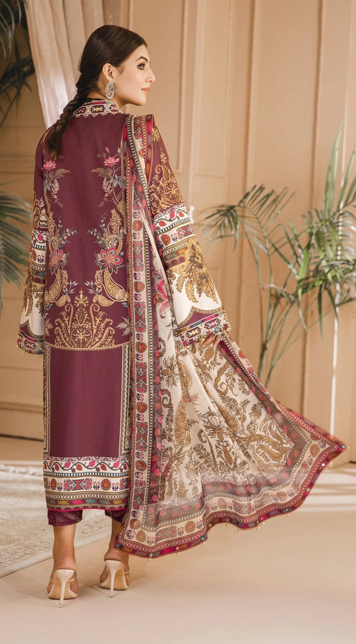 AMAYA | Anaya Noor Bano Cambric Collection '21 | Unstitched Embroidered Cambric Suits