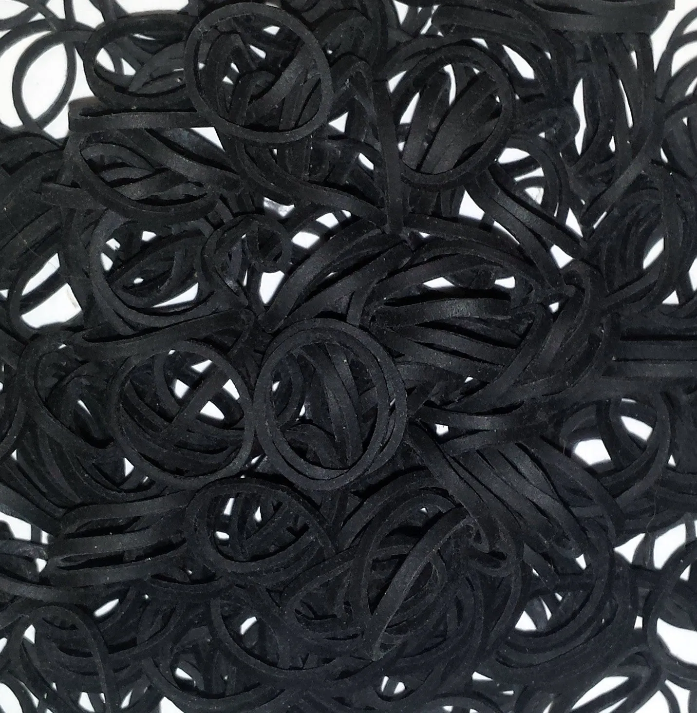 Amelia Beauty | 1/2in, Black, Elastic Rubber Band Pony Tail Holders | Made in USA, Ideal for Ponytails, Braids, Twists, Dreadlocks, Styling Accessories for Women, Men and Girls | 500 Pack
