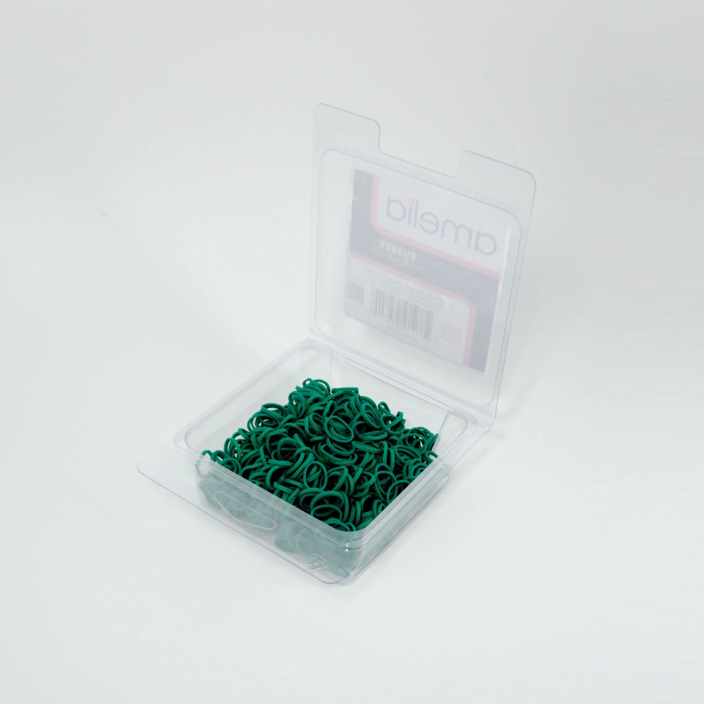 Amelia Beauty | 1/2in, Green, Elastic Rubber Band Pony Tail Holders | Made in USA, Ideal for Ponytails, Braids, Twists, Dreadlocks, Styling Accessories for Women, Men and Girls | 1000 Pack