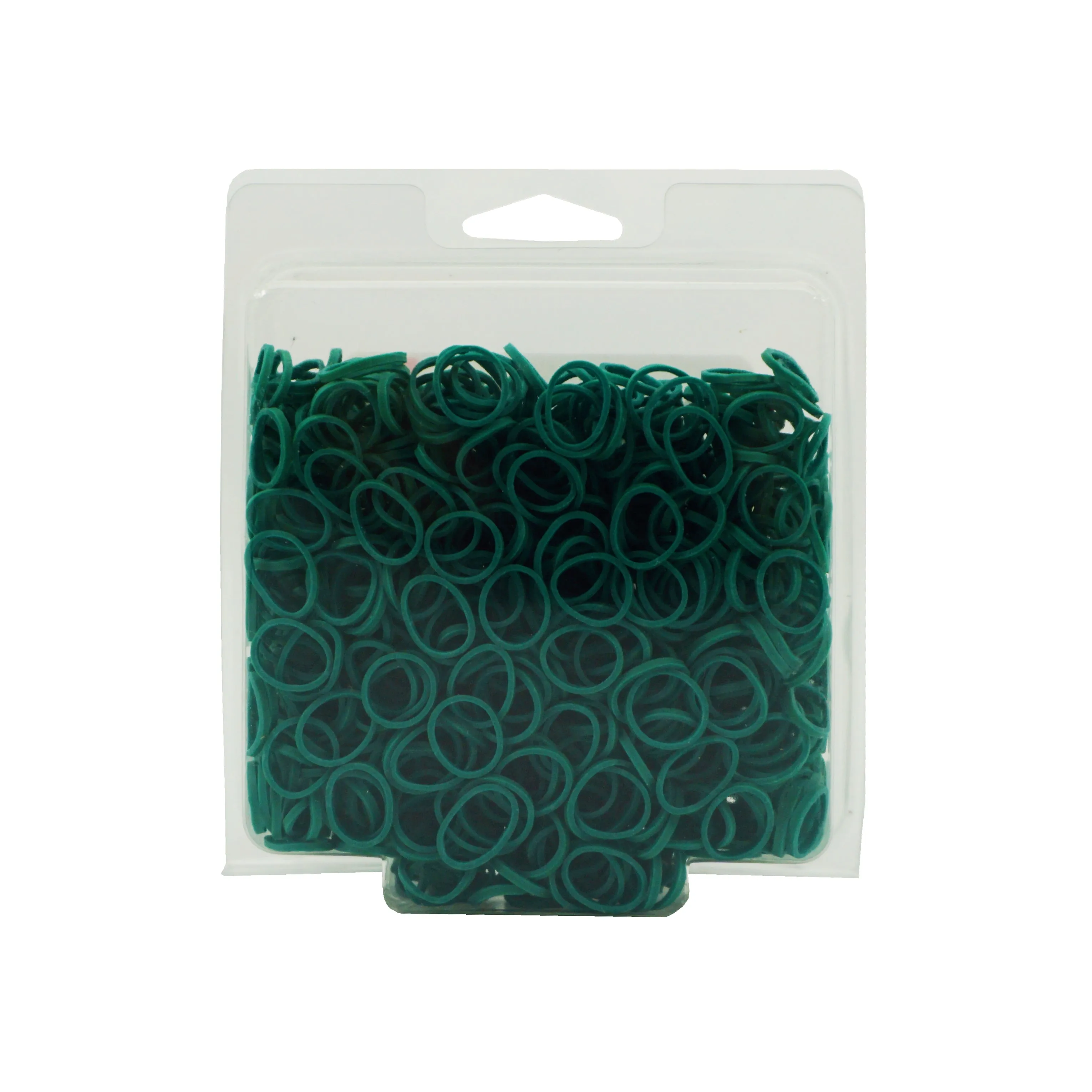 Amelia Beauty | 1/2in, Green, Elastic Rubber Band Pony Tail Holders | Made in USA, Ideal for Ponytails, Braids, Twists, Dreadlocks, Styling Accessories for Women, Men and Girls | 1000 Pack
