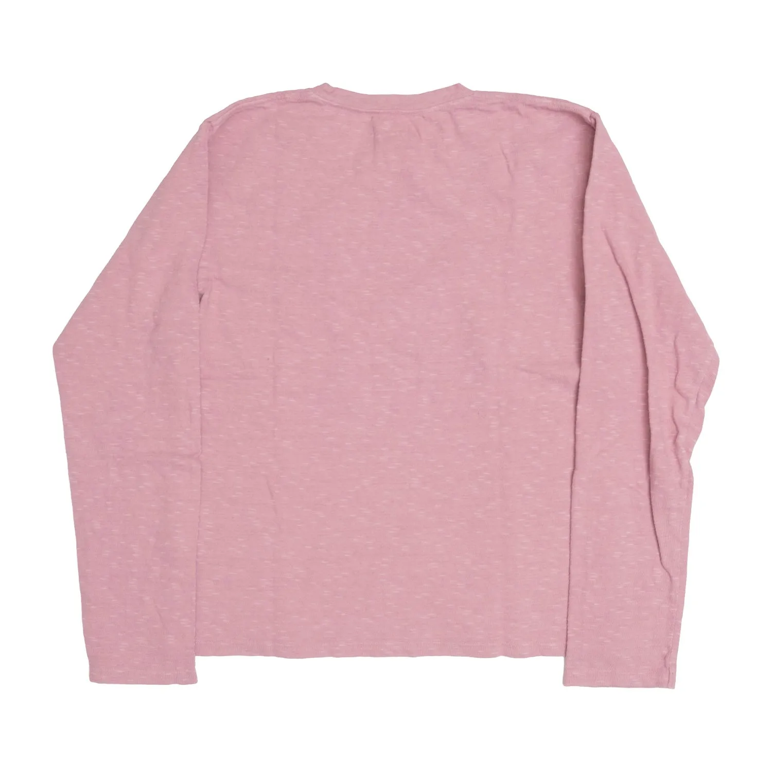 Amuse  Knit Pocket Long Sleeve Tee in Pink