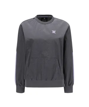 ANEW Golf: Women Ribbed Color Block Anorak - Charcoal Gray