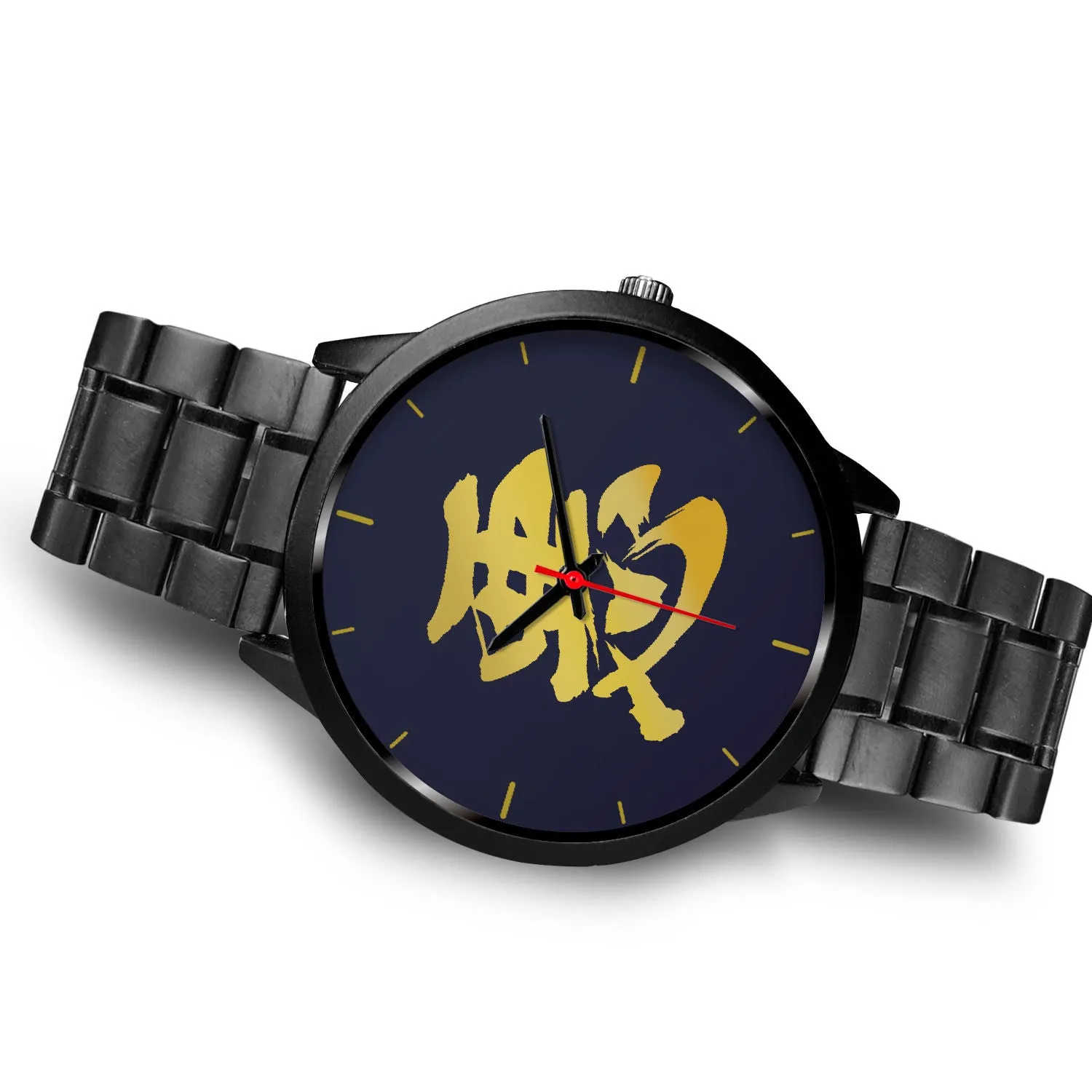 Armor King "悪" Aku Kanji Watch - Midnight Purple