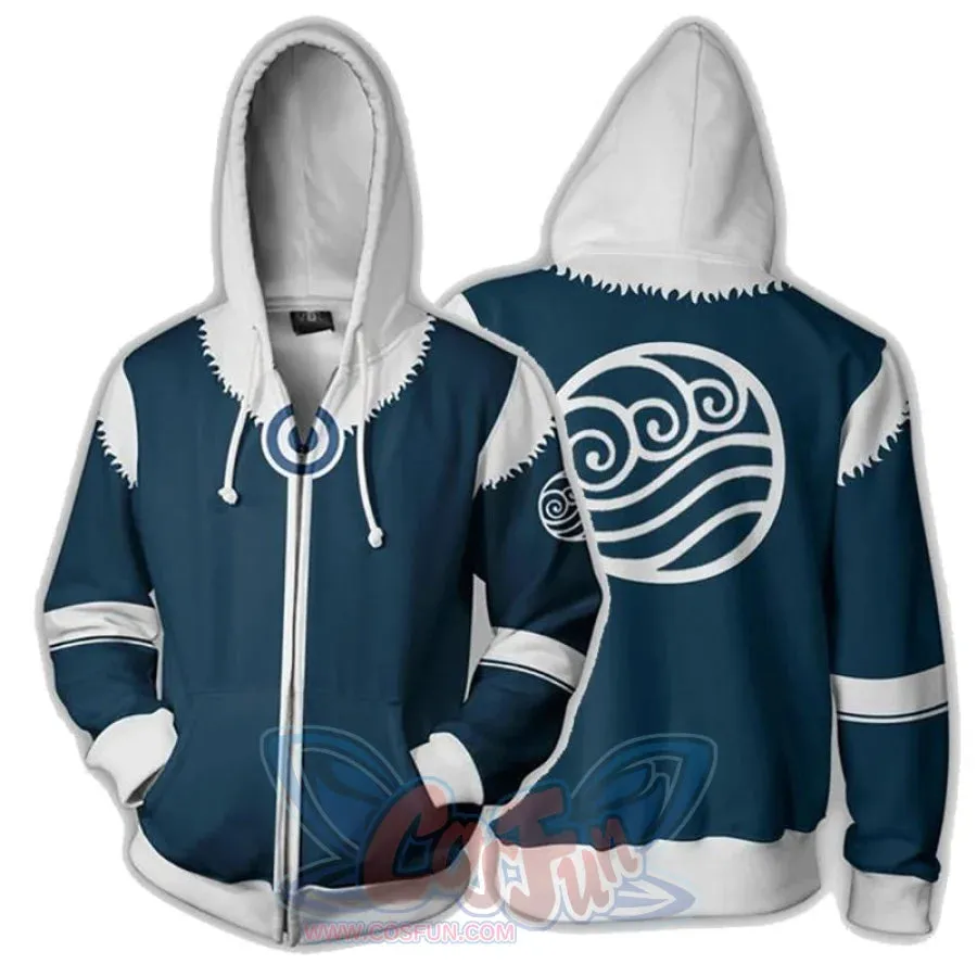 Avatar: The Last Airbender 3D Printed Polyester Zip Up Hoodie C08178