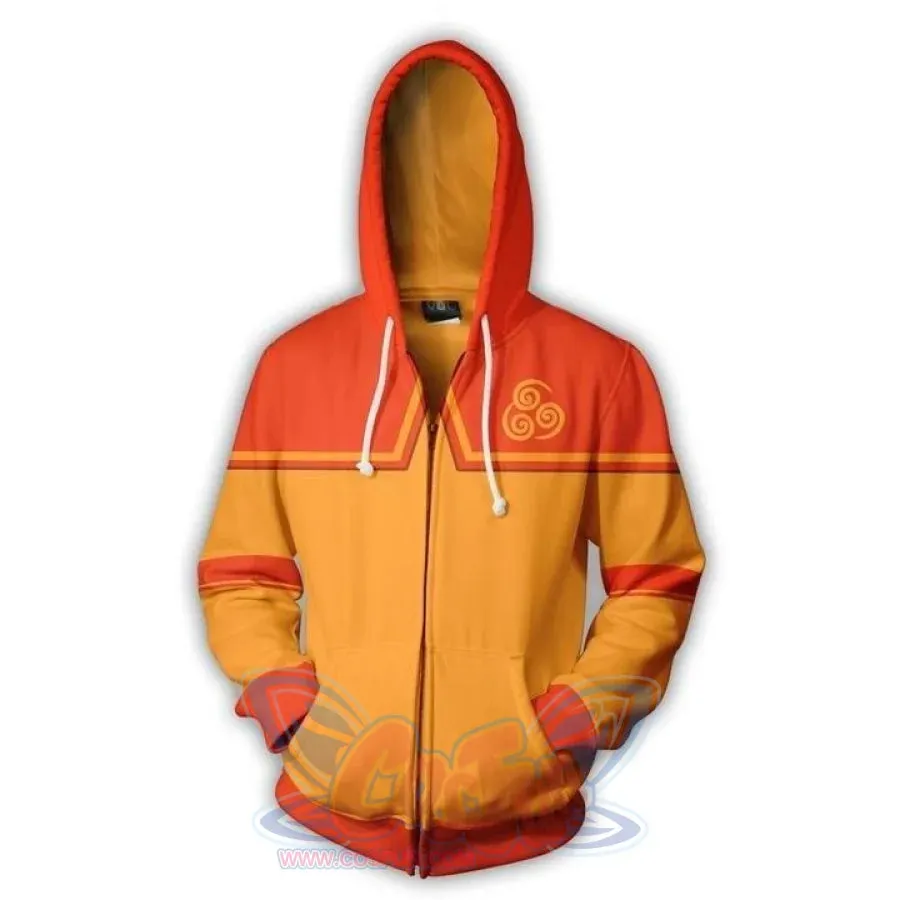 Avatar: The Last Airbender 3D Printed Polyester Zip Up Hoodie C08178