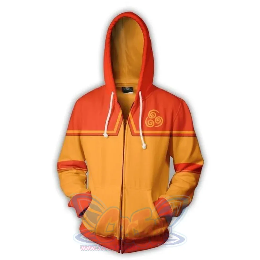 Avatar: The Last Airbender 3D Printed Polyester Zip Up Hoodie C08178