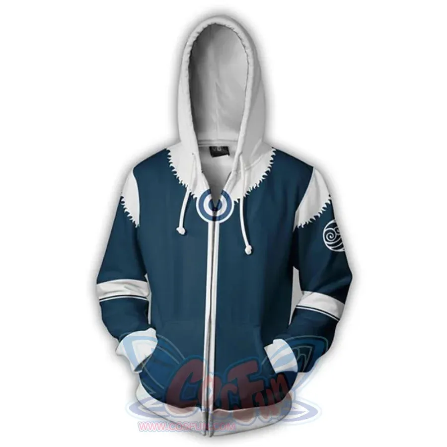 Avatar: The Last Airbender 3D Printed Polyester Zip Up Hoodie C08178