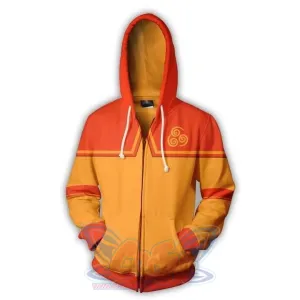 Avatar: The Last Airbender 3D Printed Polyester Zip Up Hoodie C08178