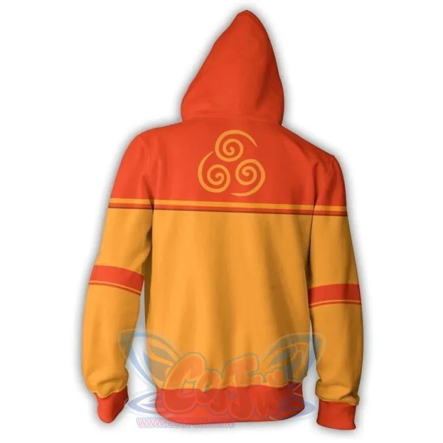 Avatar: The Last Airbender 3D Printed Polyester Zip Up Hoodie C08178