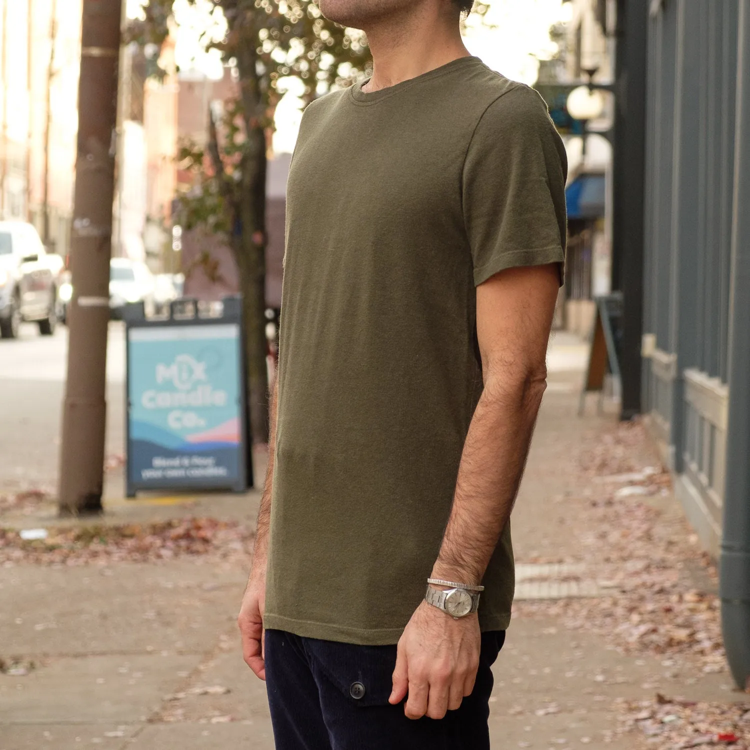 Baja Short Sleeve Tee Olive Green