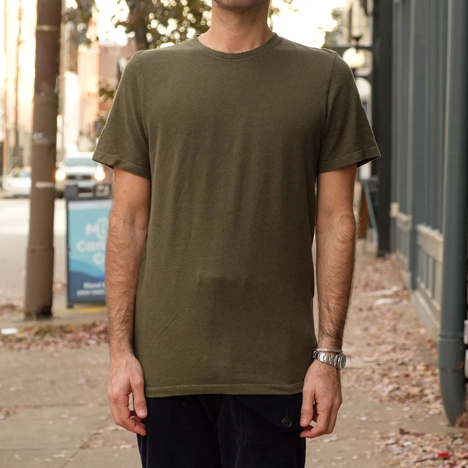 Baja Short Sleeve Tee Olive Green