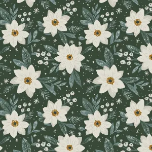 Best in Snow, Holiday Floral - 33" REMNANT
