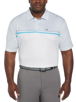Big & Tall Color Block Pattern Golf Polo