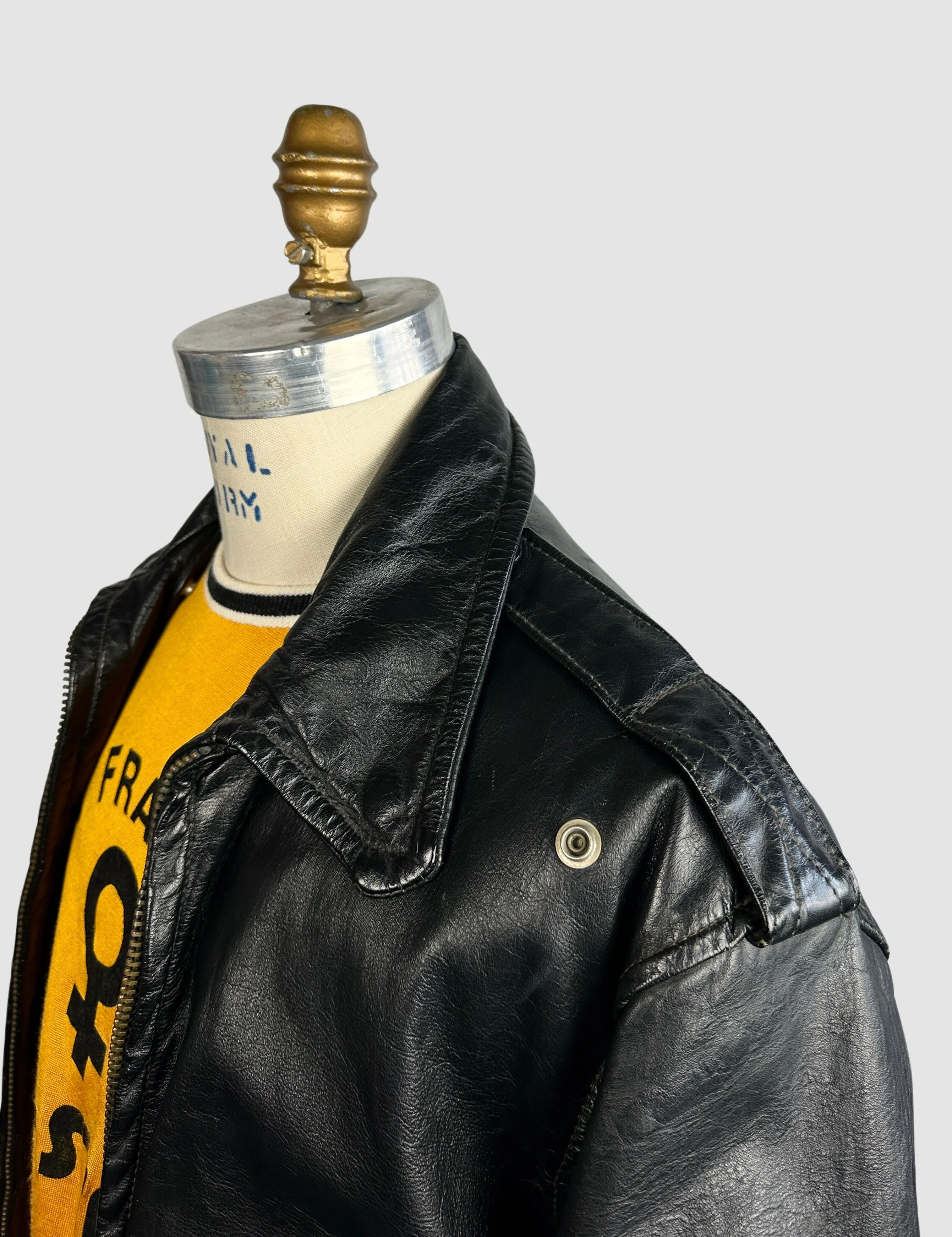 BIKER BABE 50s Horsehide Motorcycle Jacket • Men's Size Small