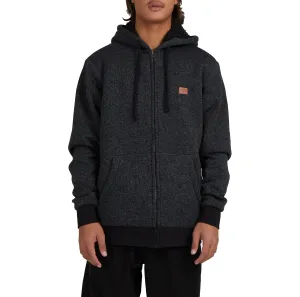 BILLABONG REVOLT ZIP THRU HOOD BLACK HEATHER
