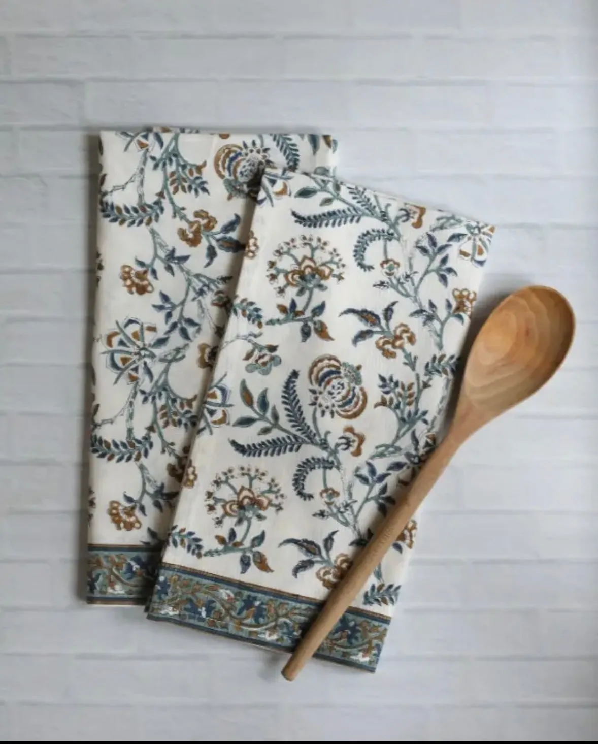 Block print Cup Towels