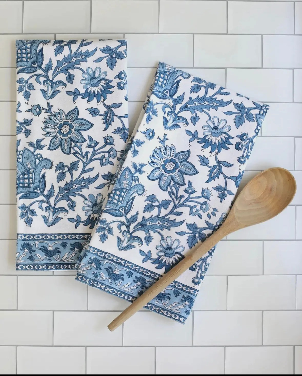 Block print Cup Towels
