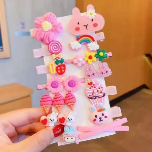 Bloom Theme Hair Clips (Set of 15)