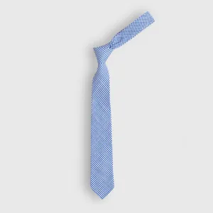 Blue Houndstooth Tie