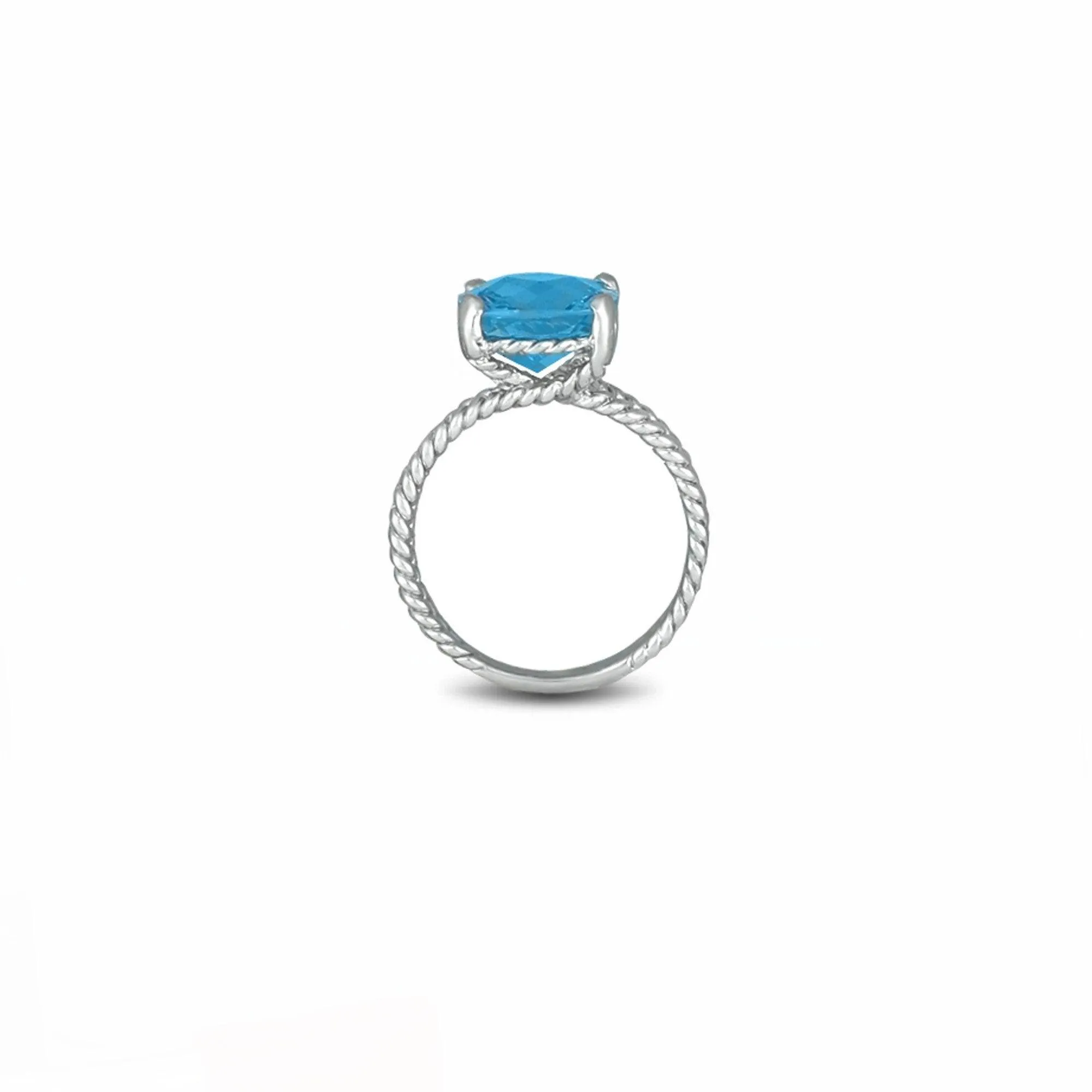 Blue Topaz Fashion Ring in Sterling Silver