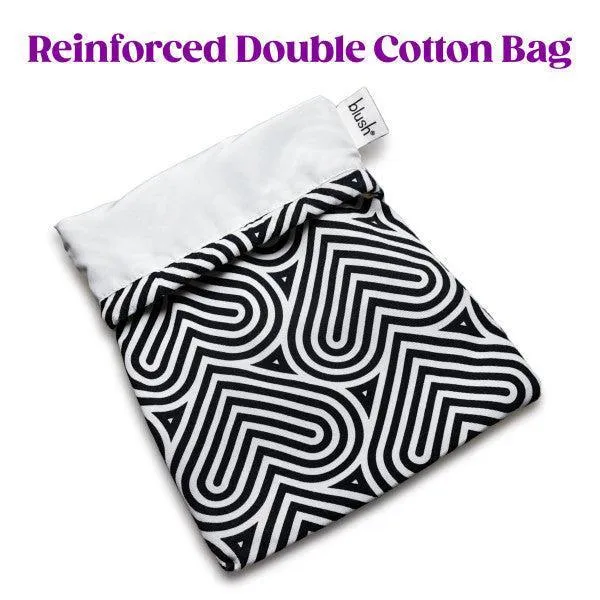 Blush Bomba Black & White Hearts Sex Toy Storage Bag