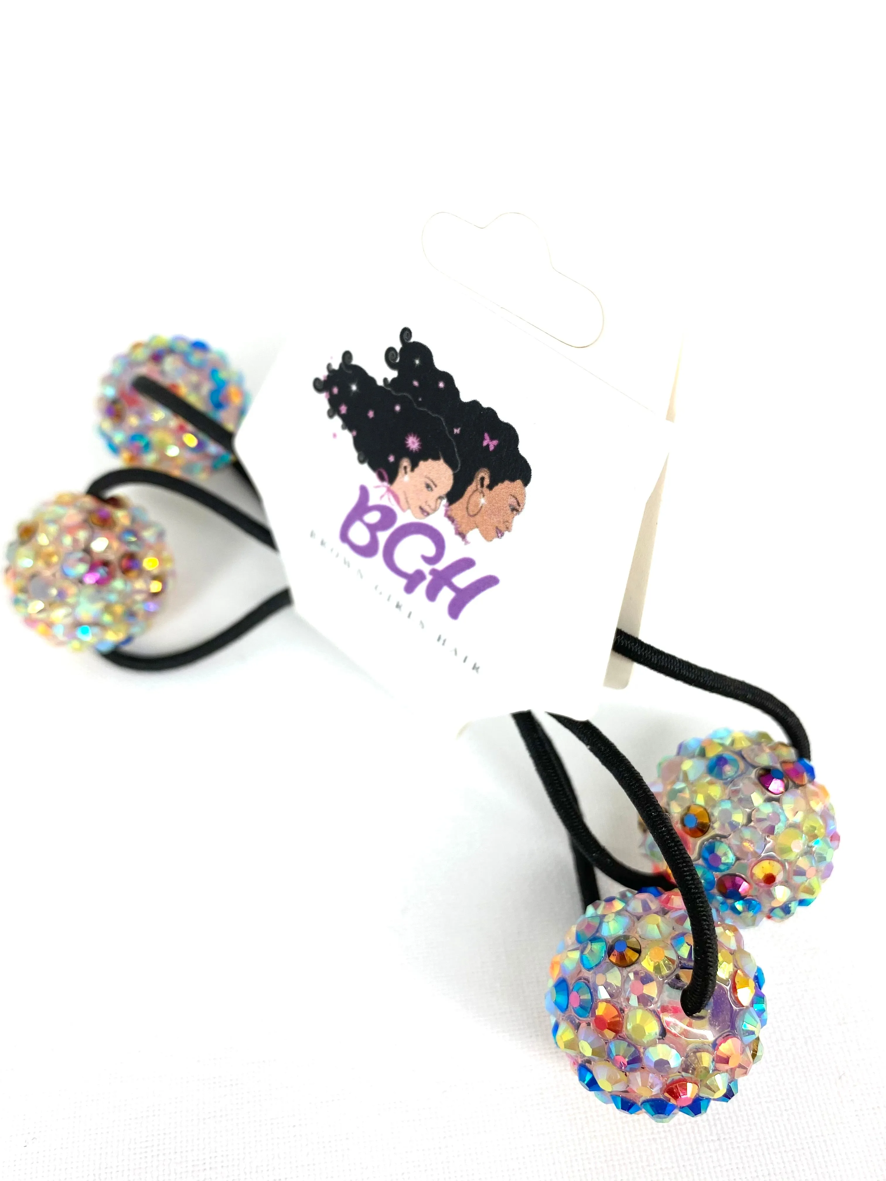 Brown Girls Hair® Bling Confetti Hair Ballies | Hair Knockers Bobbles