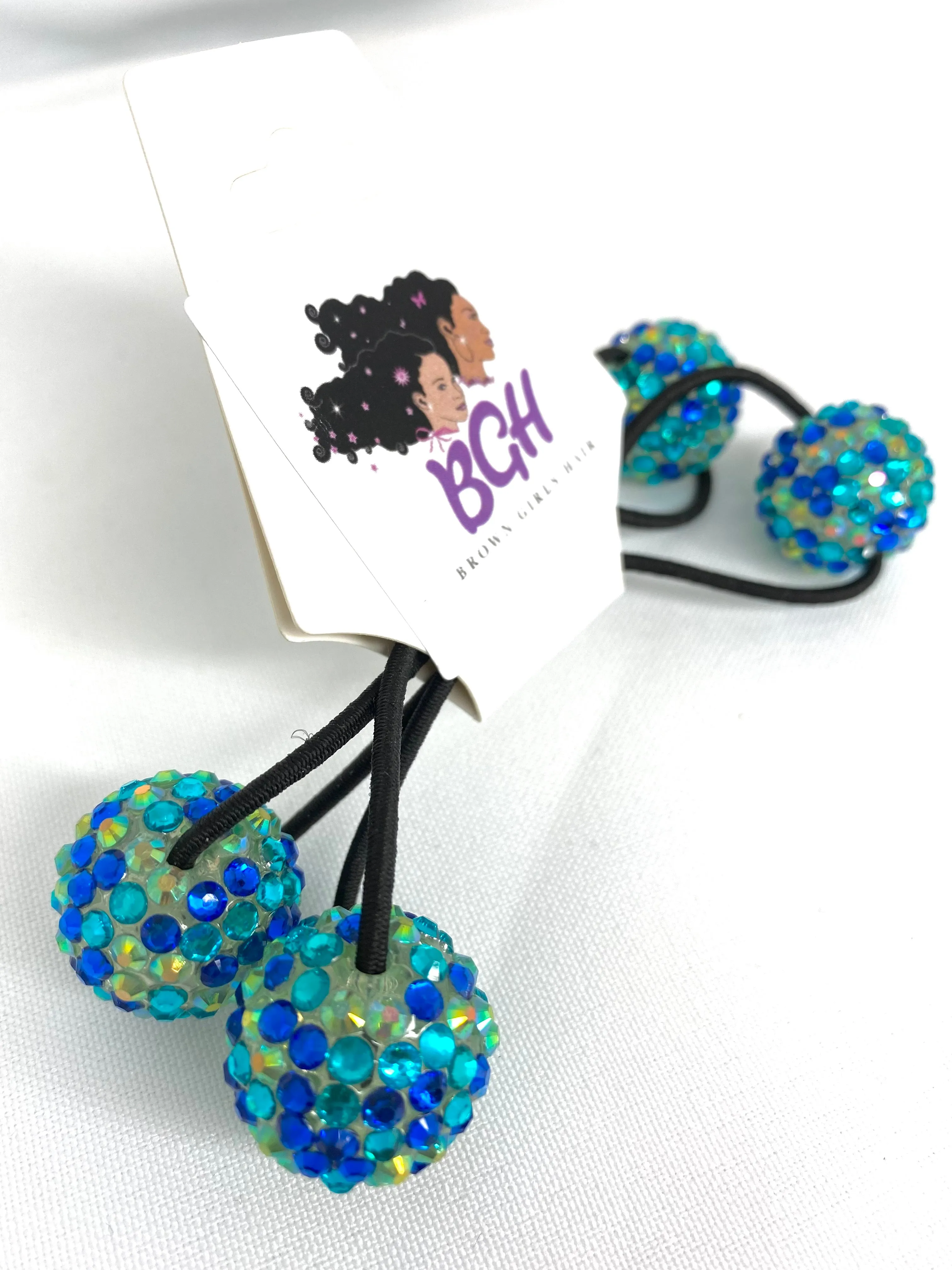Brown Girls Hair® Bling Confetti Hair Ballies | Hair Knockers Bobbles