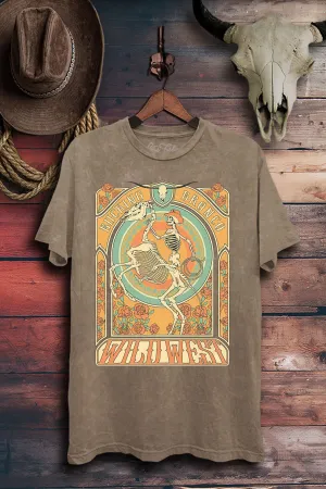 Bucking Bronco Mineral Wash Tee