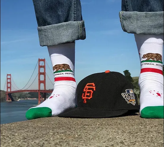 California State Flag Socks