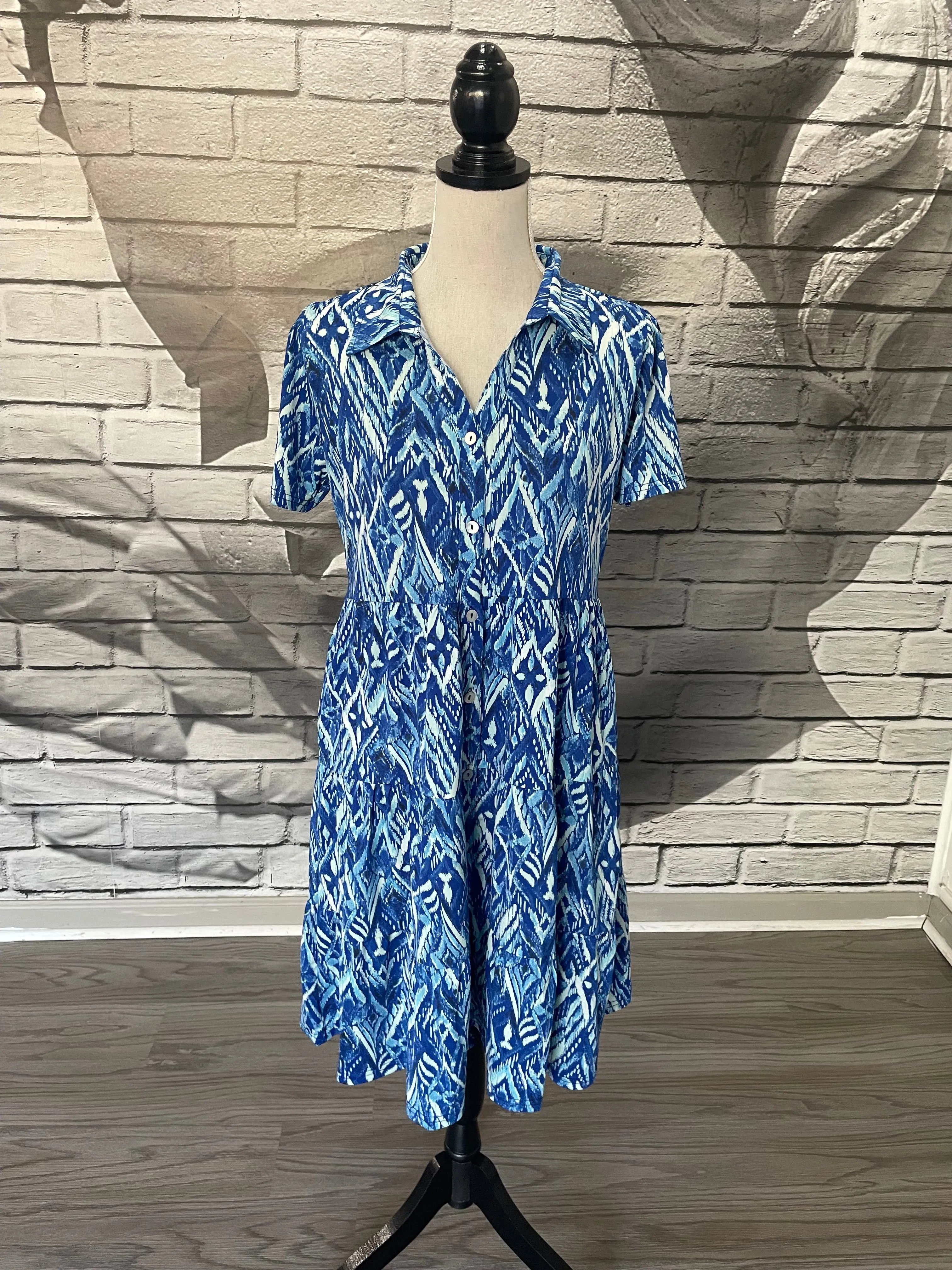 Carabella Dress in Blue Cyprus