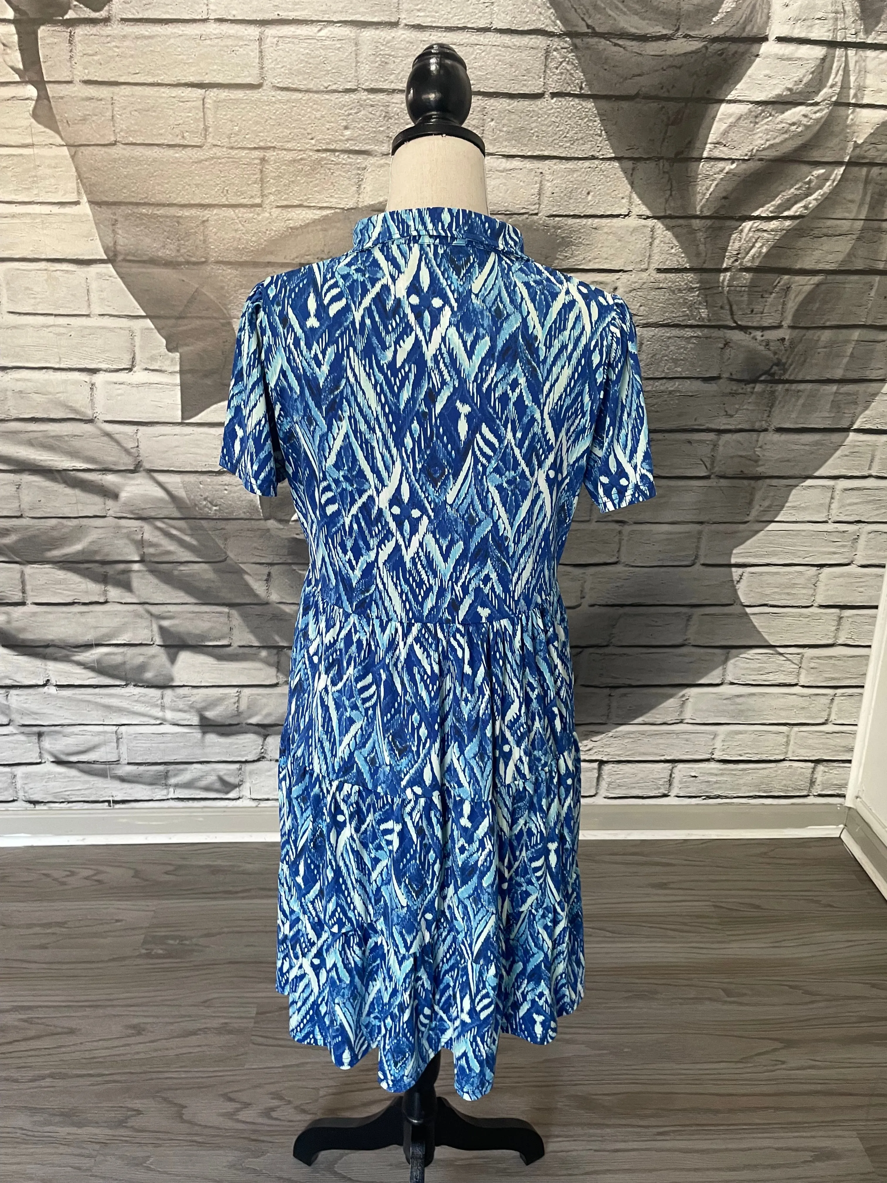 Carabella Dress in Blue Cyprus