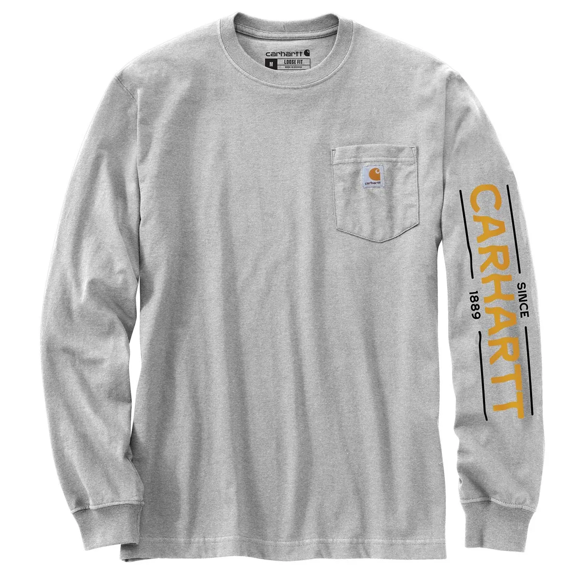 Carhartt Men's Loose Fit Heavyweight LS Fish Graphic T-Shirt