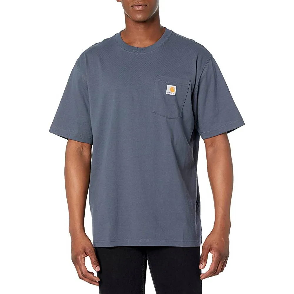 Carhartt Men's Loose Fit Heavyweight Short-Sleeve Pocket T-Shirt | Multiple Colors and Sizes