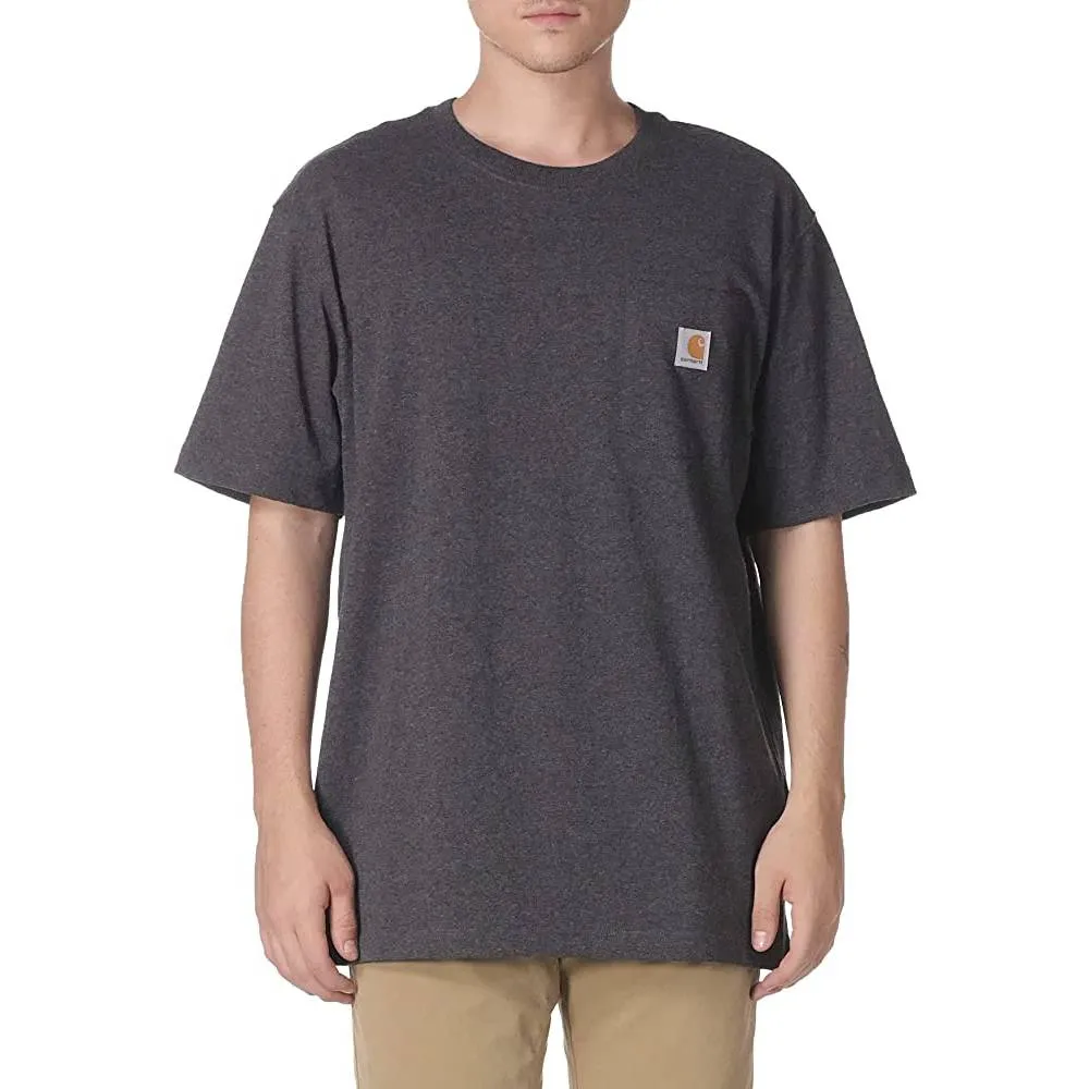 Carhartt Men's Loose Fit Heavyweight Short-Sleeve Pocket T-Shirt | Multiple Colors and Sizes